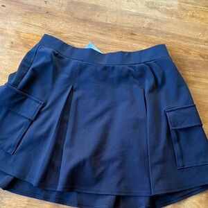 AE Black pleated Mini Skirt with Pockets